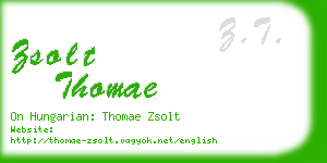 zsolt thomae business card
